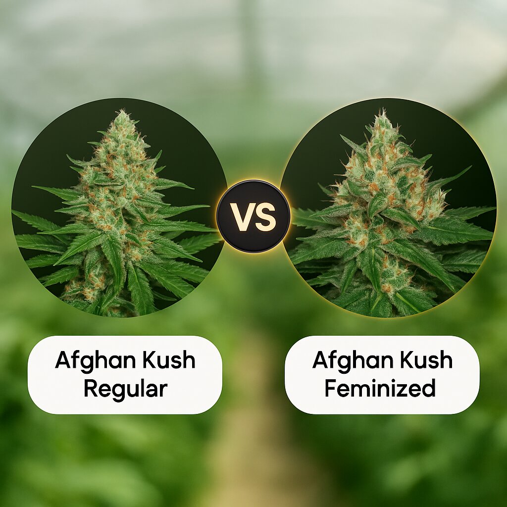 Afghan Kush (World of Seeds) vs Afghan Kush (World of Seeds) Vergleich von Cannabissamen