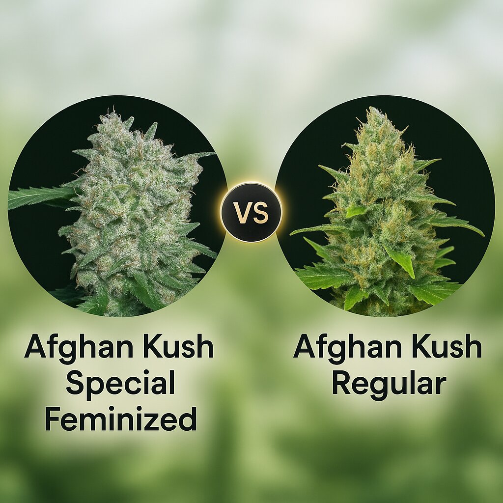Afghan Kush Special (World of Seeds) vs Afghan Kush (World of Seeds) Vergleich von Cannabissamen