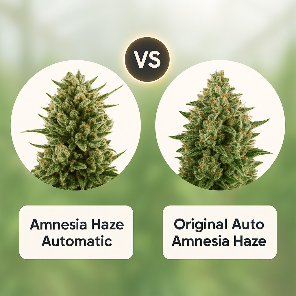 Amnesia Haze Automatic (Royal Queen Seeds) vs Original Auto Amnesia Haze (FastBuds) Cannabissamen Vergleich