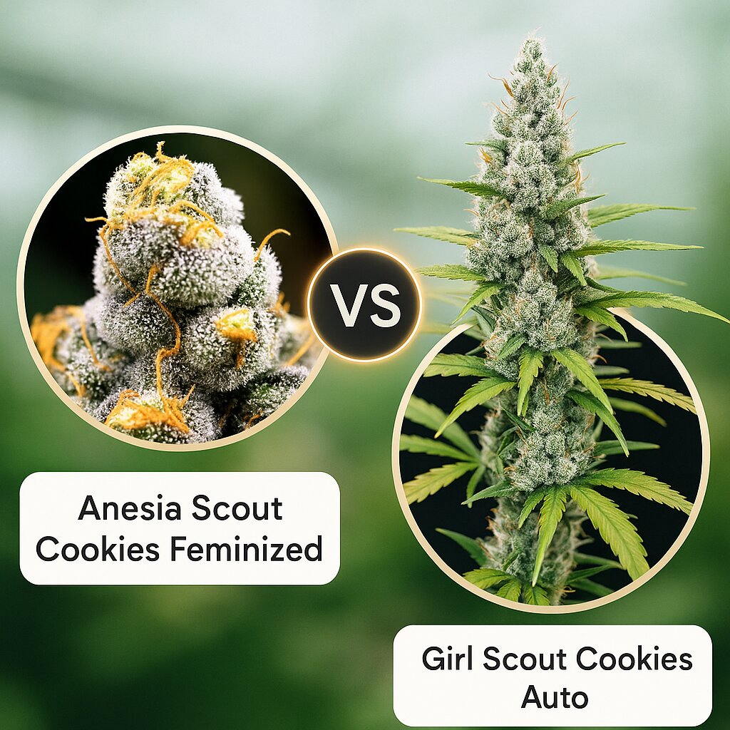 Anesia Scout Cookies (Anesia Seeds) vs Girl Scout Cookies Auto (FastBuds) Vergleich von Cannabissamen