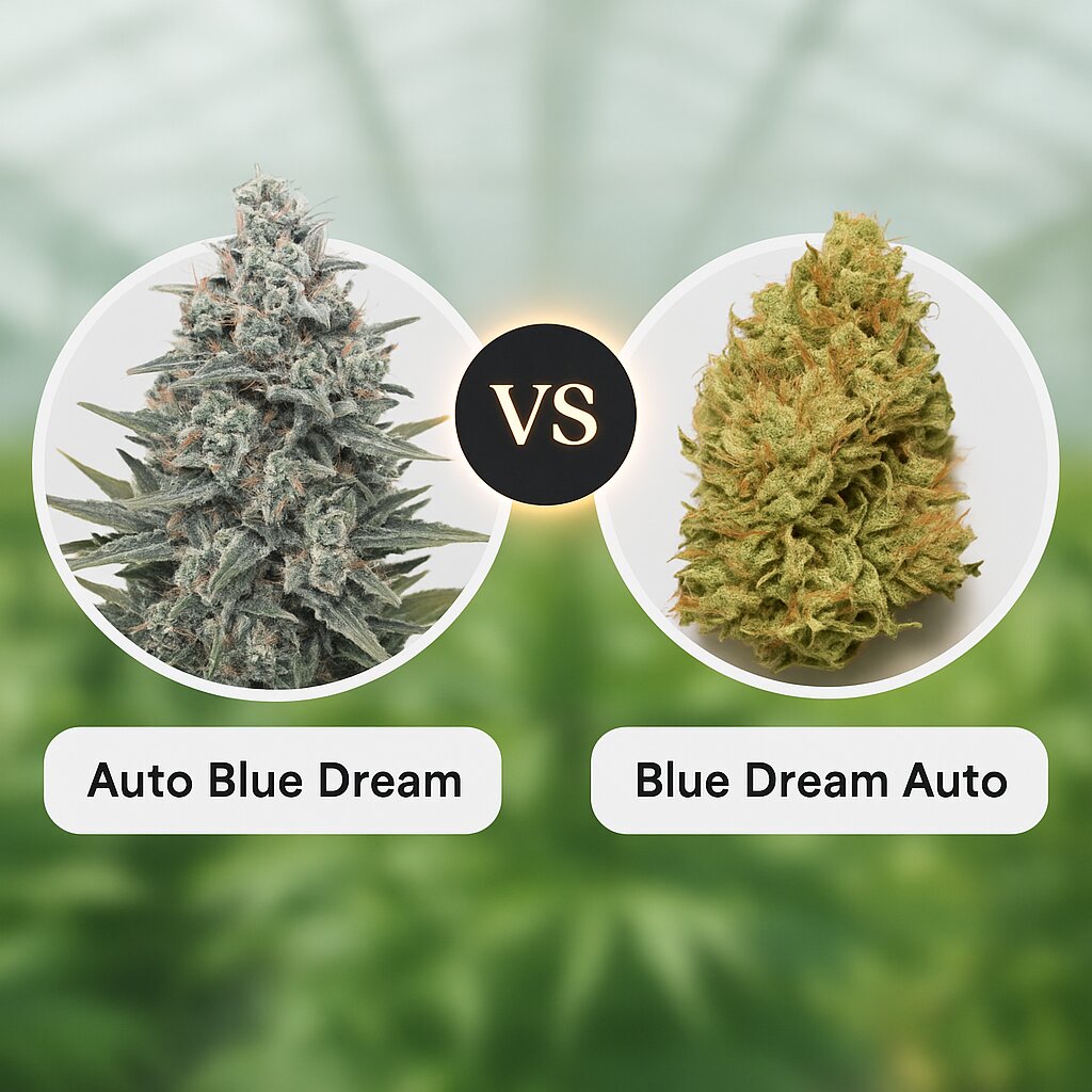 Auto Blue Dream (00 Seeds) vs Blue Dream Auto (Humboldt Seed Organization) Cannabis Samen Vergleich