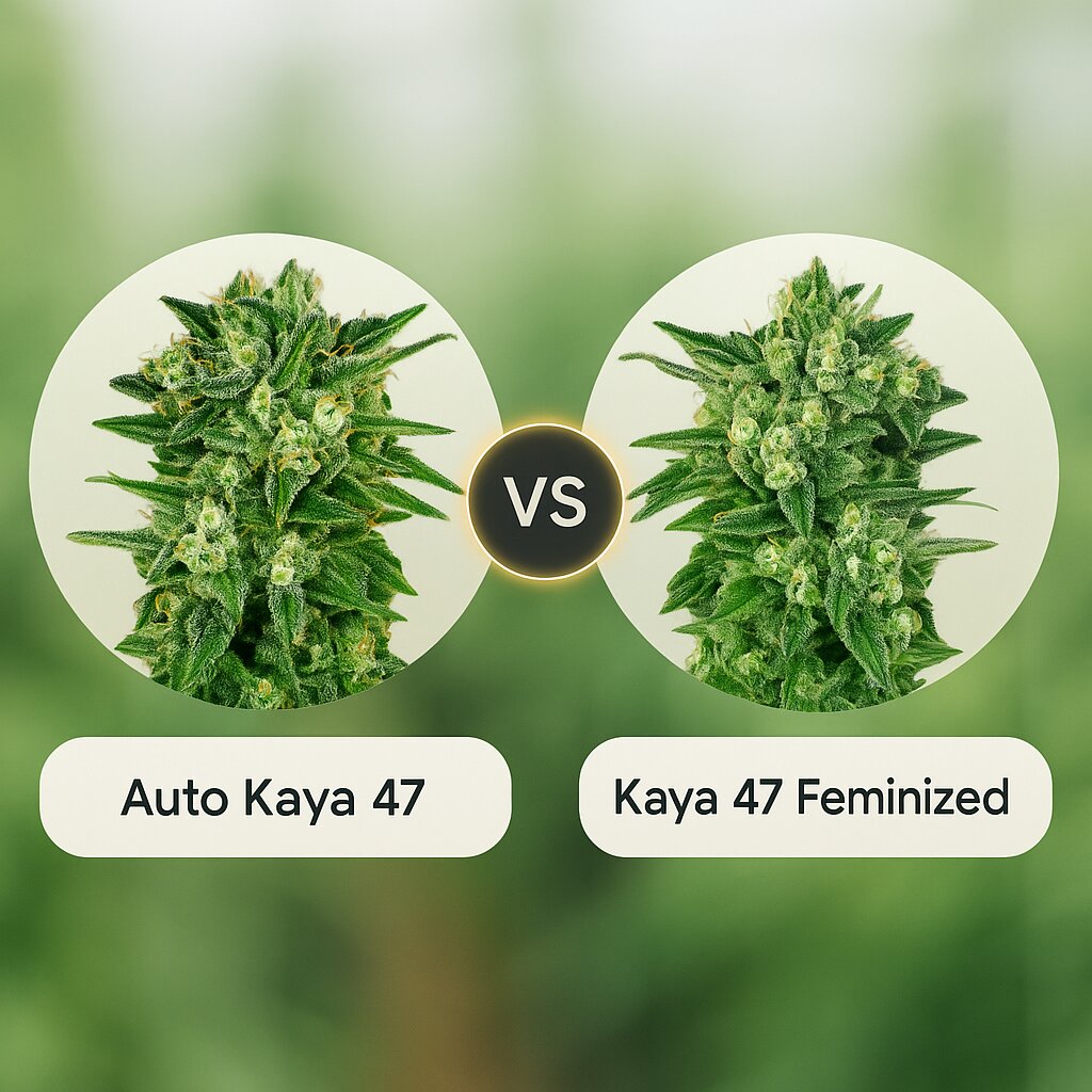 Auto Kaya 47 (Advanced Seeds) vs Kaya 47 (Advanced Seeds) Vergleich von Hanfsamen