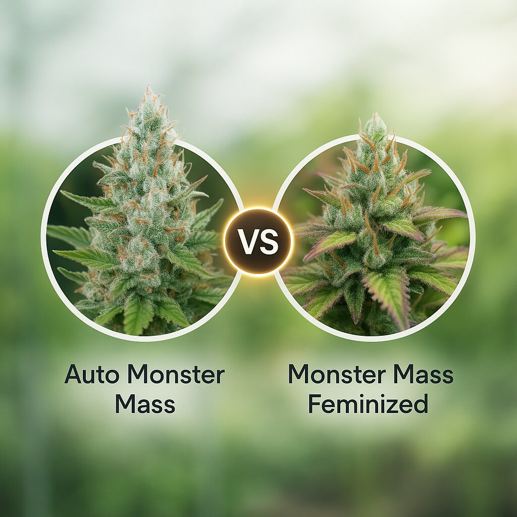 Auto Monster Mass (Critical Mass Collective) vs Monster Mass (Critical Mass Collective) Cannabissamenvergleich