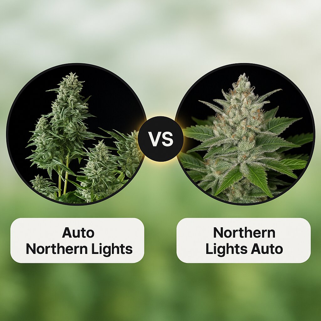Auto Northern Lights (Pyramid Seeds) vs Northern Lights Auto (G13 Labs) Cannabissamenvergleich