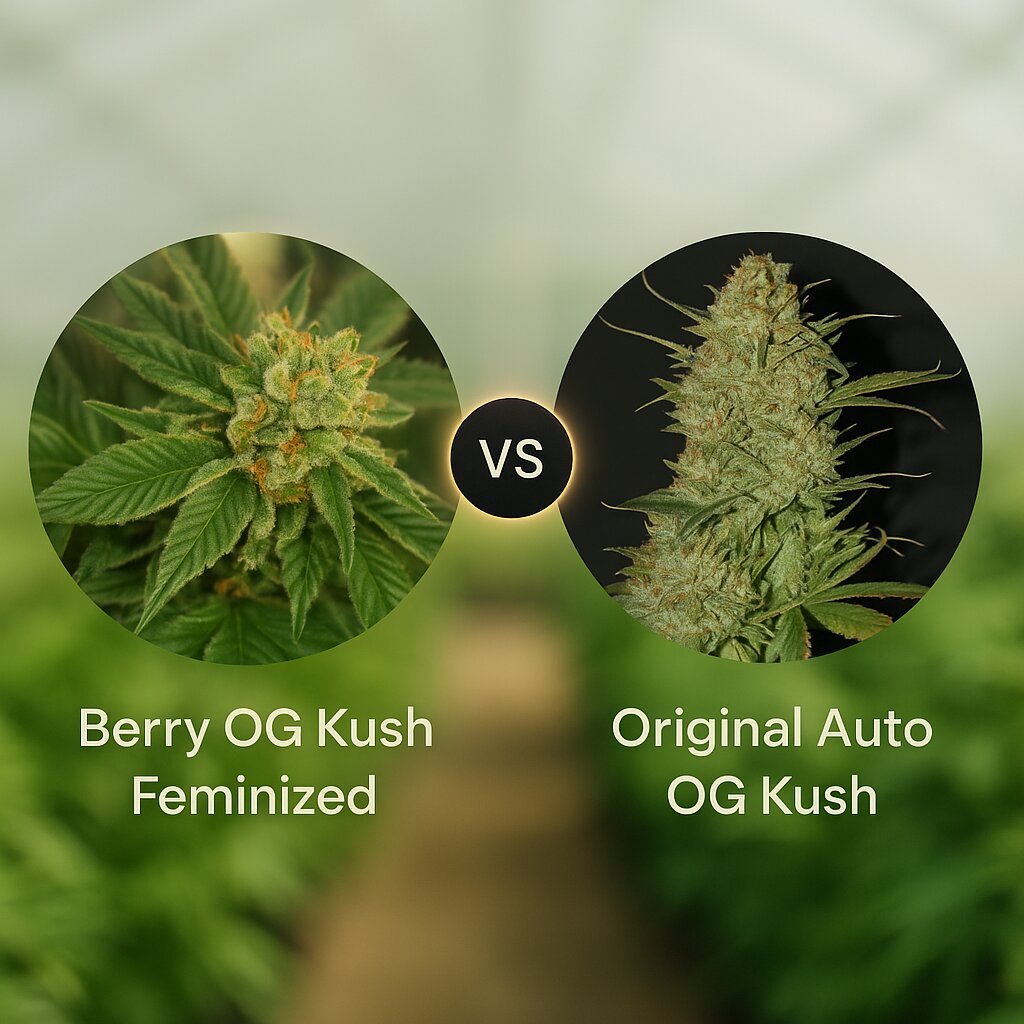 Berry OG Kush (z710 Genetics) vs Original Auto OG Kush (FastBuds) Vergleich von Cannabissamen