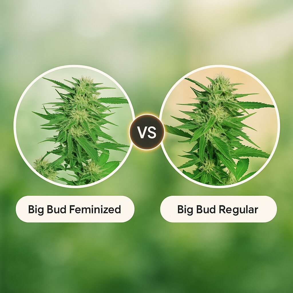 Big Bud (Sensi Seeds) vs Big Bud (Sensi Seeds) Vergleich von Cannabissamen