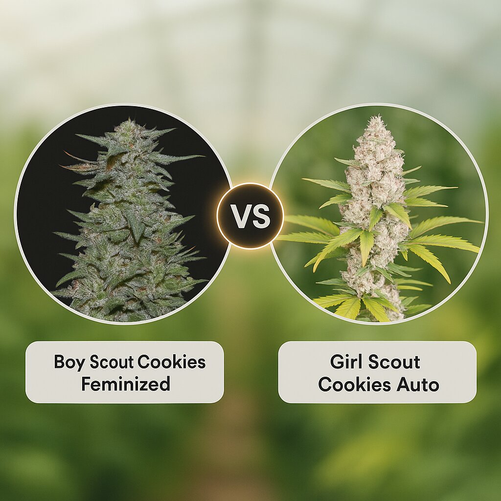 Boy Scout Cookies (Kalashnikov Seeds) vs Girl Scout Cookies Auto (FastBuds) Cannabis Samen Vergleich