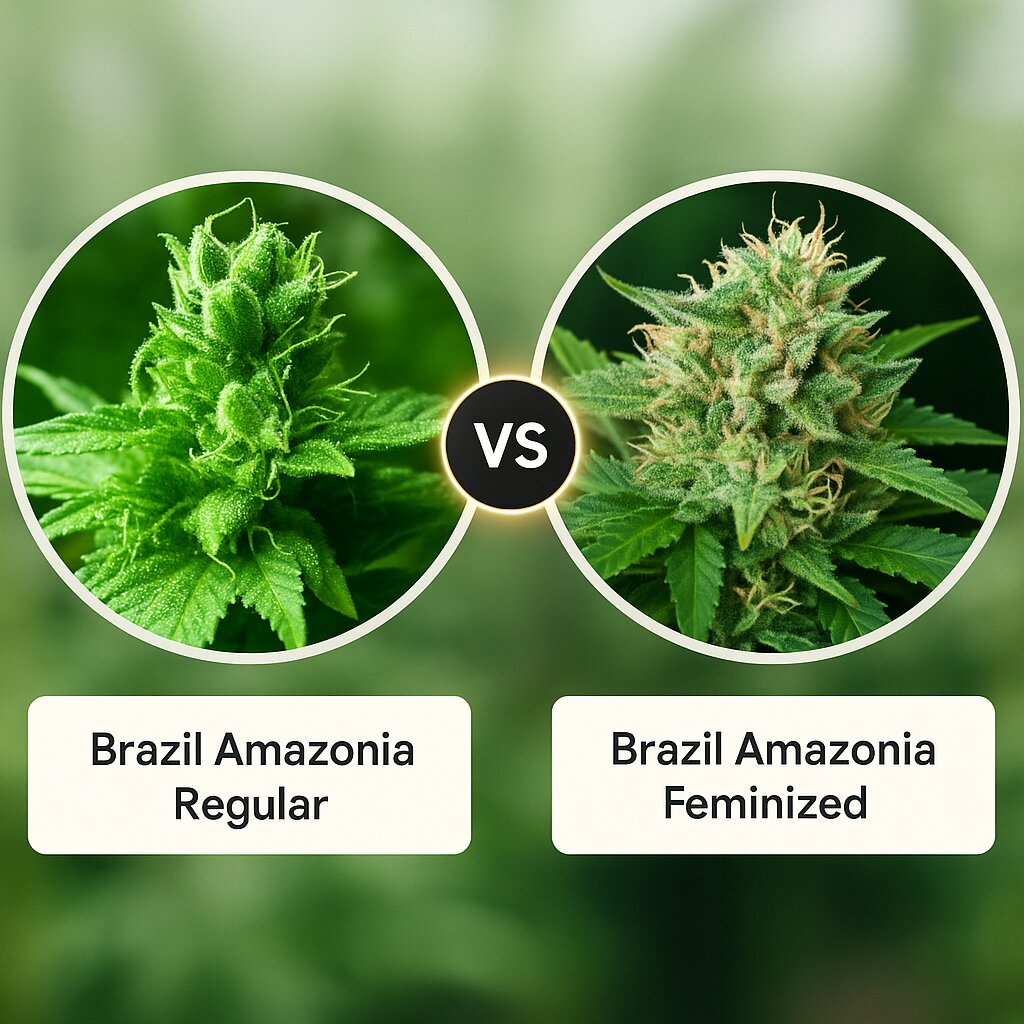 Brazil Amazonia (World of Seeds) vs Brazil Amazonia (World of Seeds) Vergleich von Cannabissamen