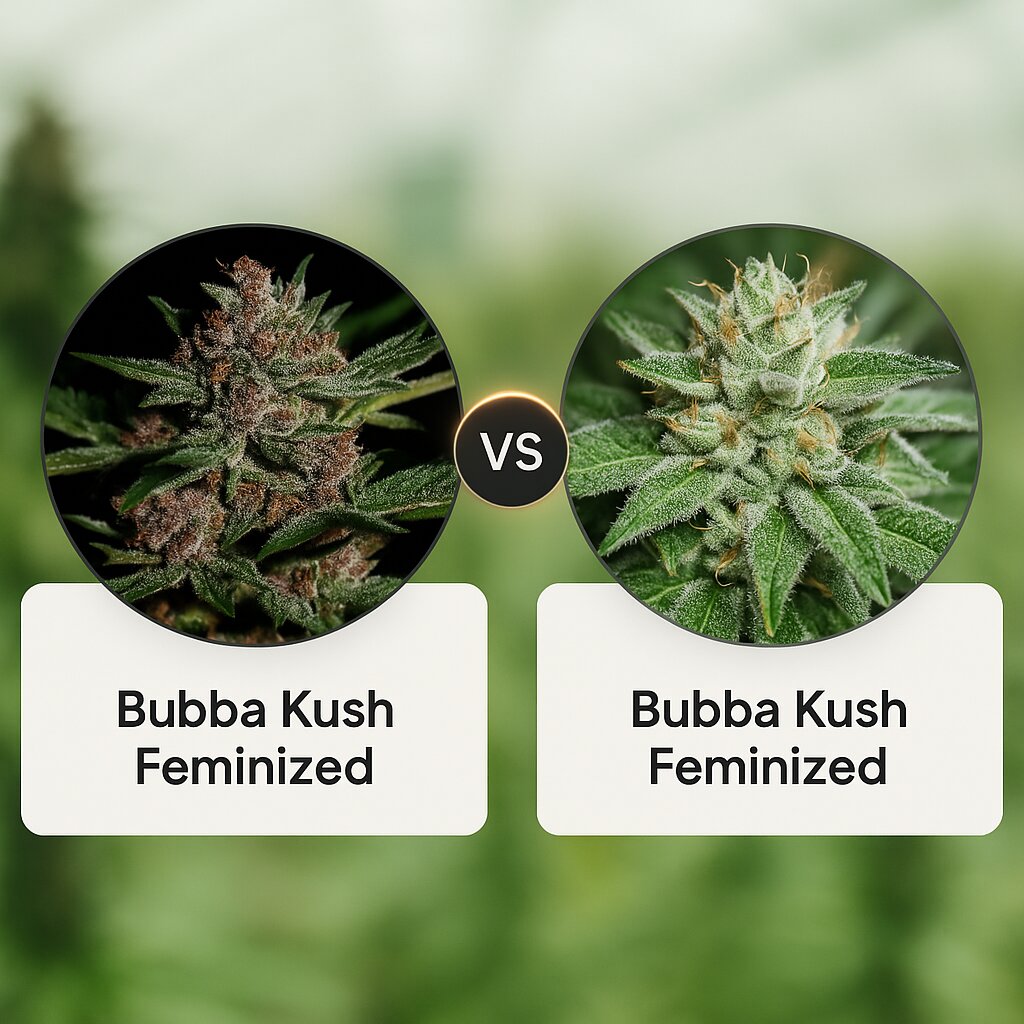 Bubba Kush (Greenhouse Seed Co) vs Bubba Kush (Humboldt Seed Organization) Vergleich von Cannabissamen