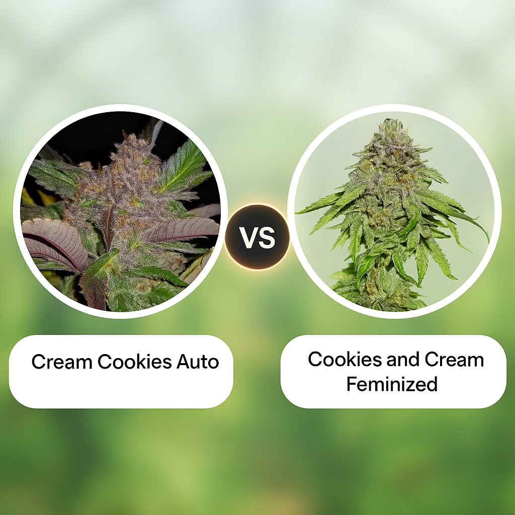 Cream Cookies Auto (FastBuds) vs Cookies and Cream (Seed Stockers) Vergleich von Hanfsamen
