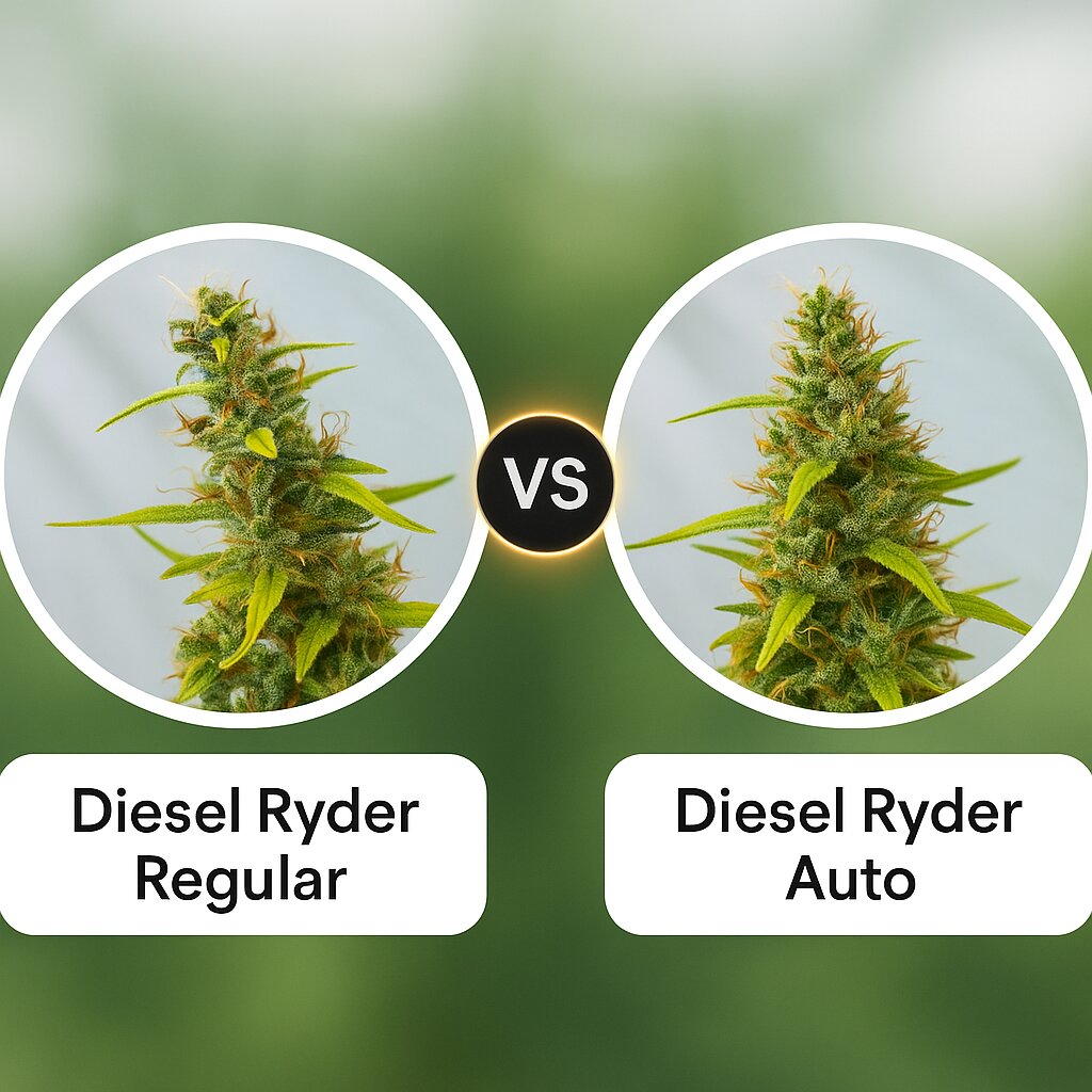 Diesel Ryder (Joint Doctor) vs Diesel Ryder (Joint Doctor) Vergleich von Cannabissamen