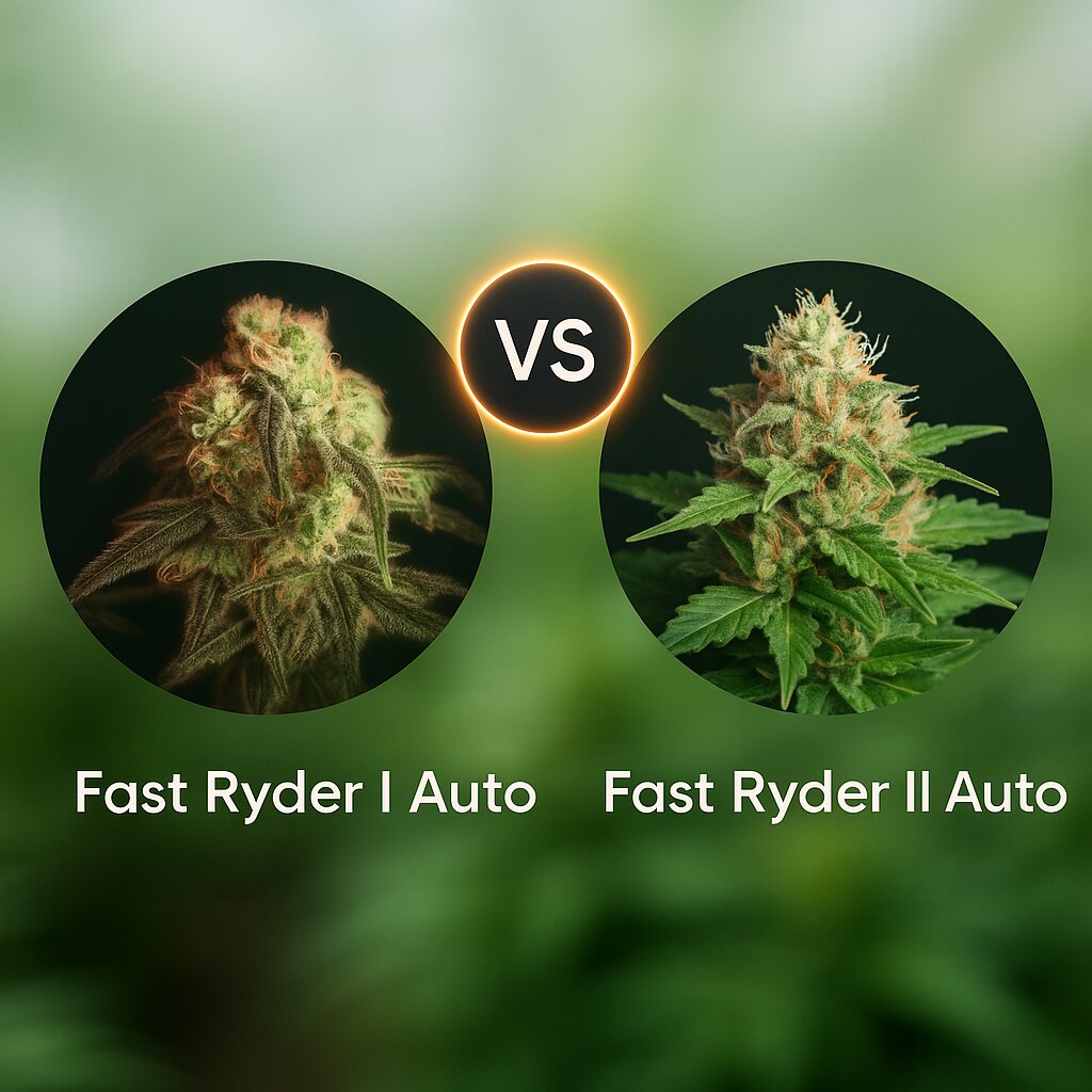 Fast Ryder I (Bulldog Seeds) vs Fast Ryder II (Bulldog Seeds) Cannabis Samen Vergleich