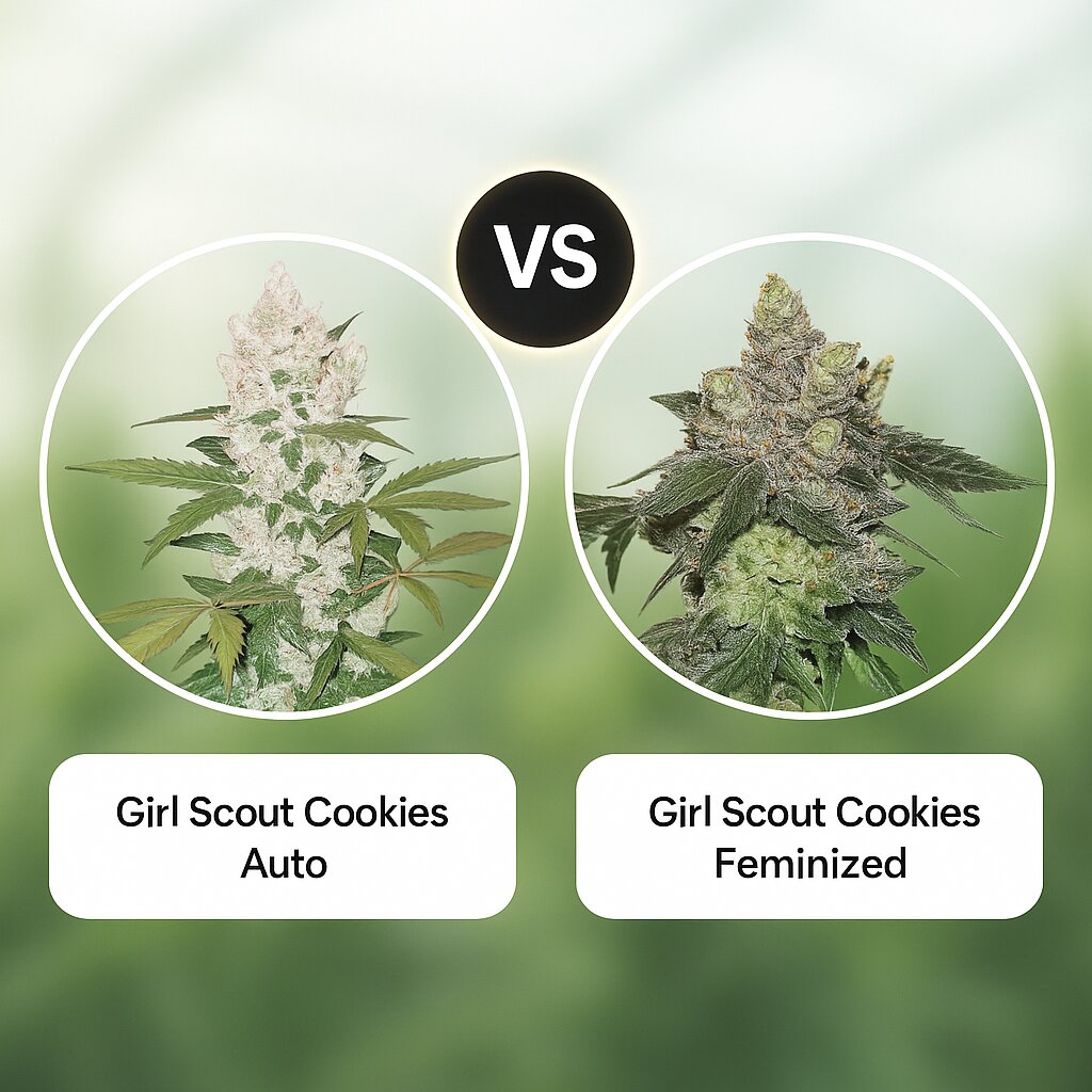 Girl Scout Cookies Auto (FastBuds) vs Girl Scout Cookies (Seed Stockers) Vergleich von Hanfsamen