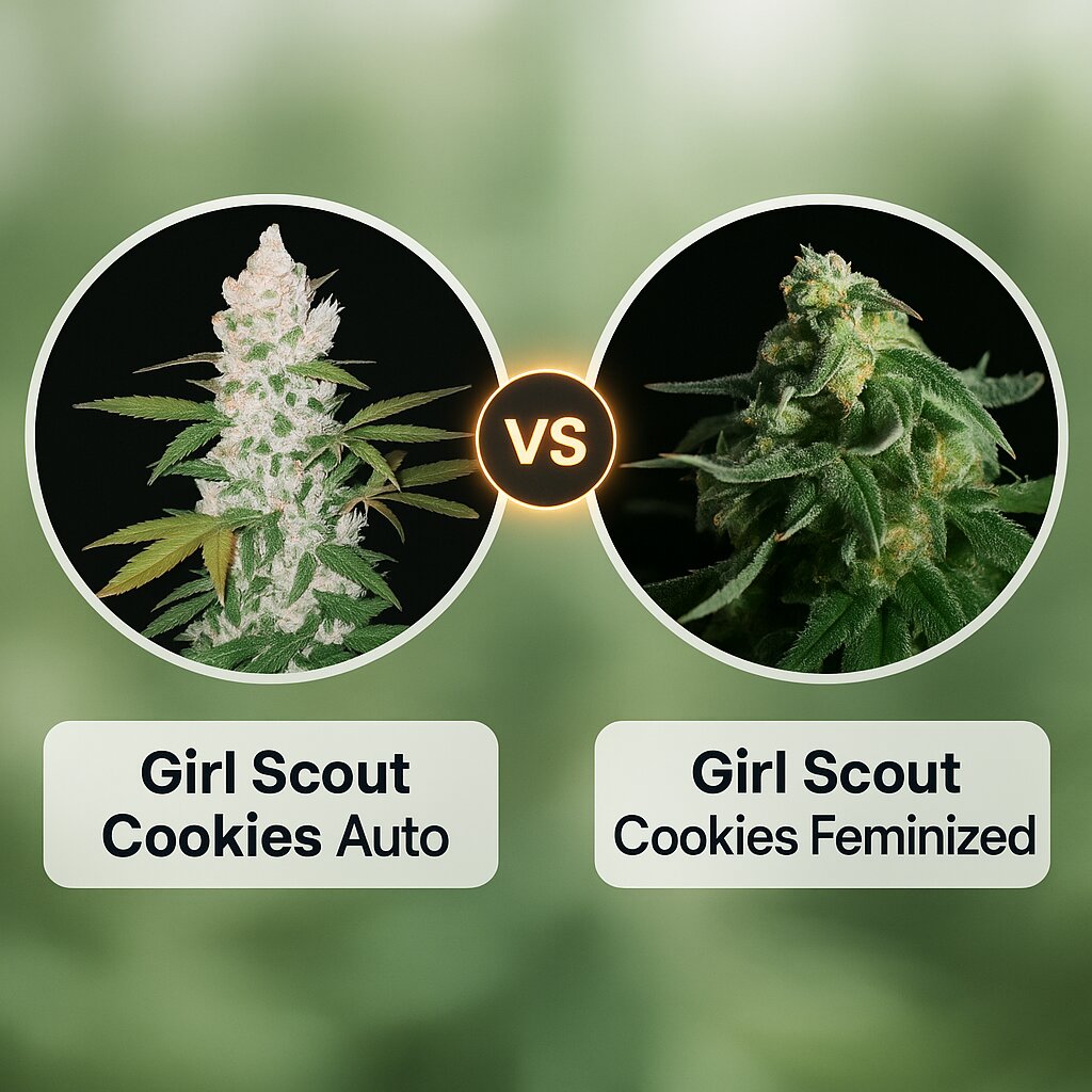 Girl Scout Cookies Auto (FastBuds) vs Girl Scout Cookies (Tyrol Seeds) Vergleich von Cannabissamen