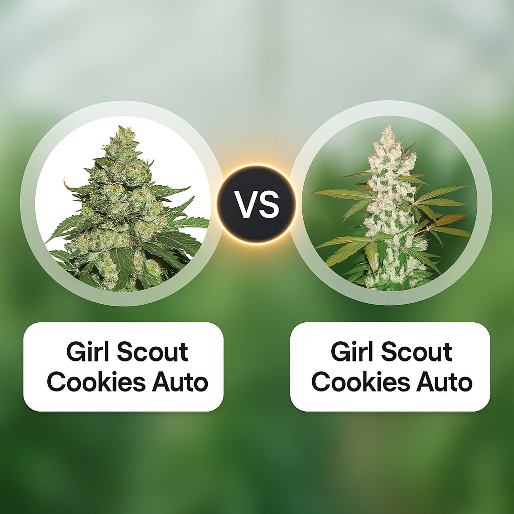 Girl Scout Cookies Auto (Seed Stockers) vs Girl Scout Cookies Auto (FastBuds) Cannabissamenvergleich