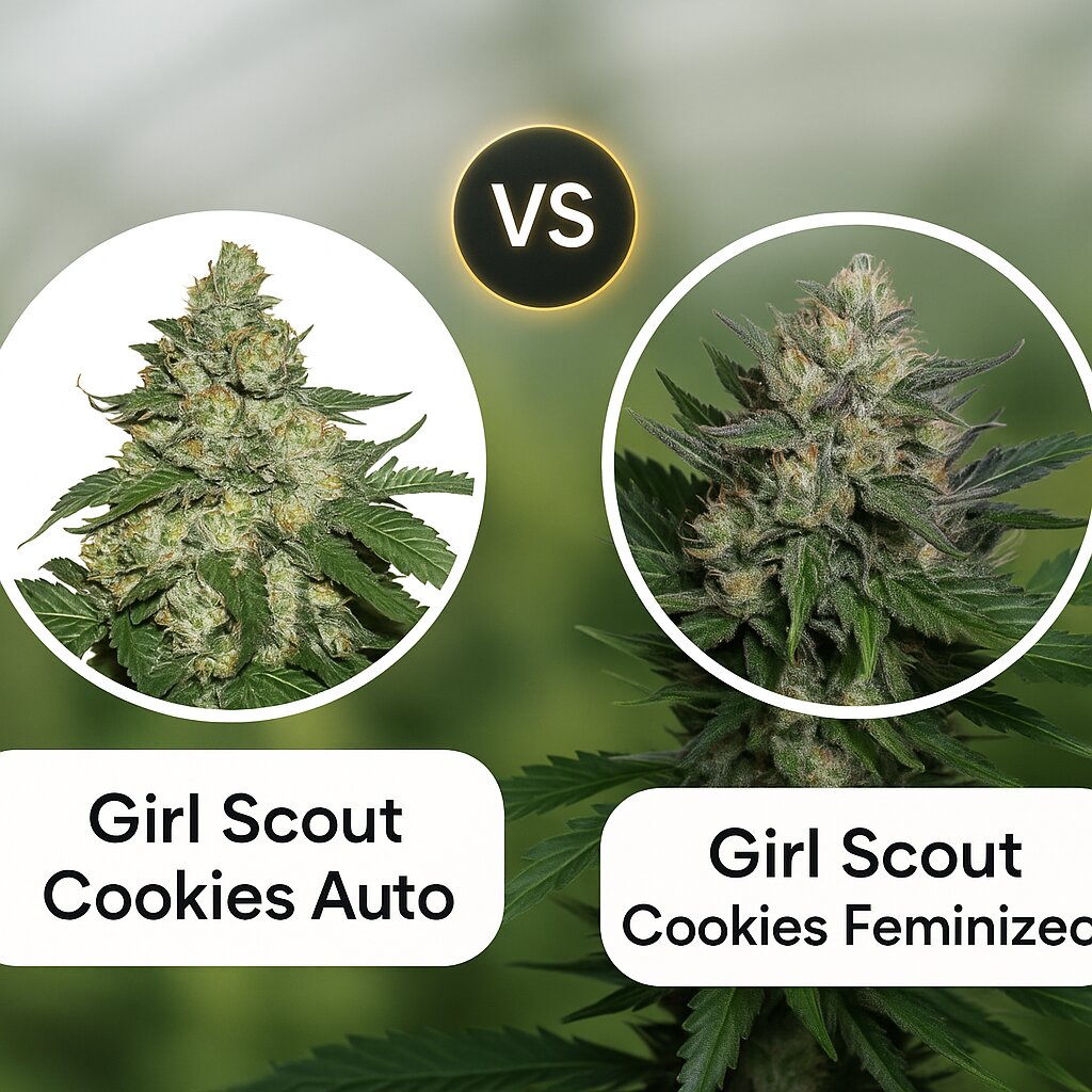 Girl Scout Cookies Auto (Seed Stockers) vs Girl Scout Cookies (Bighead Seeds) Vergleich von Cannabissamen