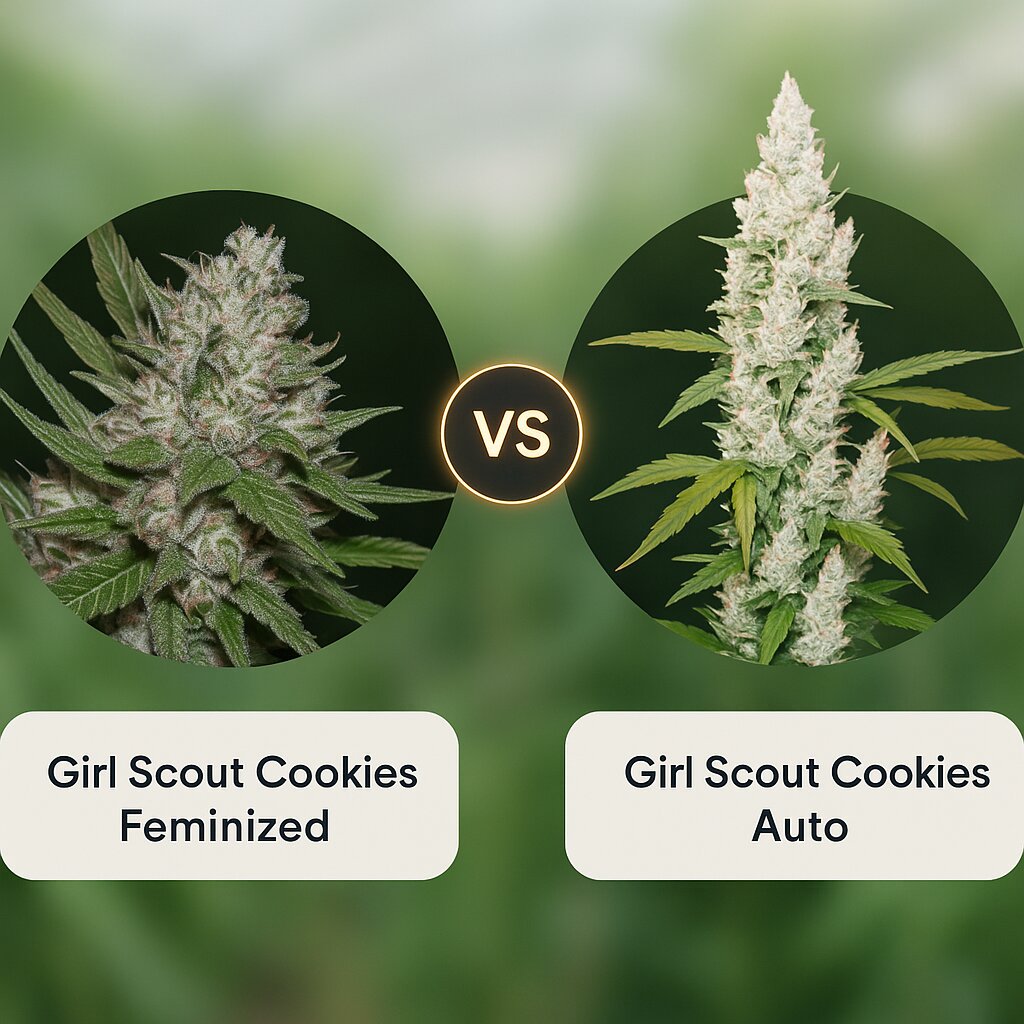 Girl Scout Cookies (Bighead Seeds) vs Girl Scout Cookies Auto (FastBuds) Vergleich von Cannabissamen