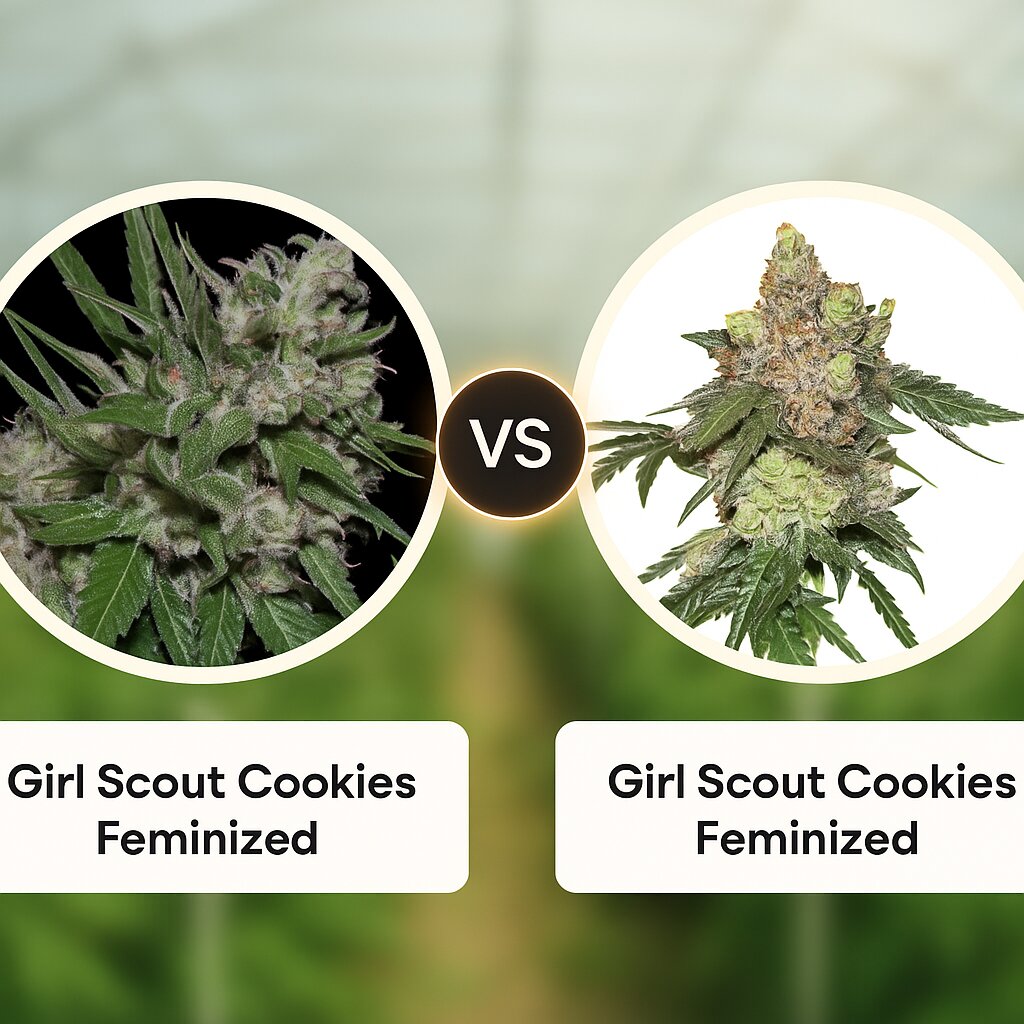 Girl Scout Cookies (Bighead Seeds) vs Girl Scout Cookies (Seed Stockers) Vergleich von Cannabissamen