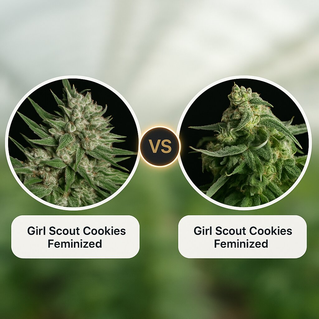 Girl Scout Cookies (Bighead Seeds) vs Girl Scout Cookies (Tyrol Seeds) Vergleich von Cannabissamen