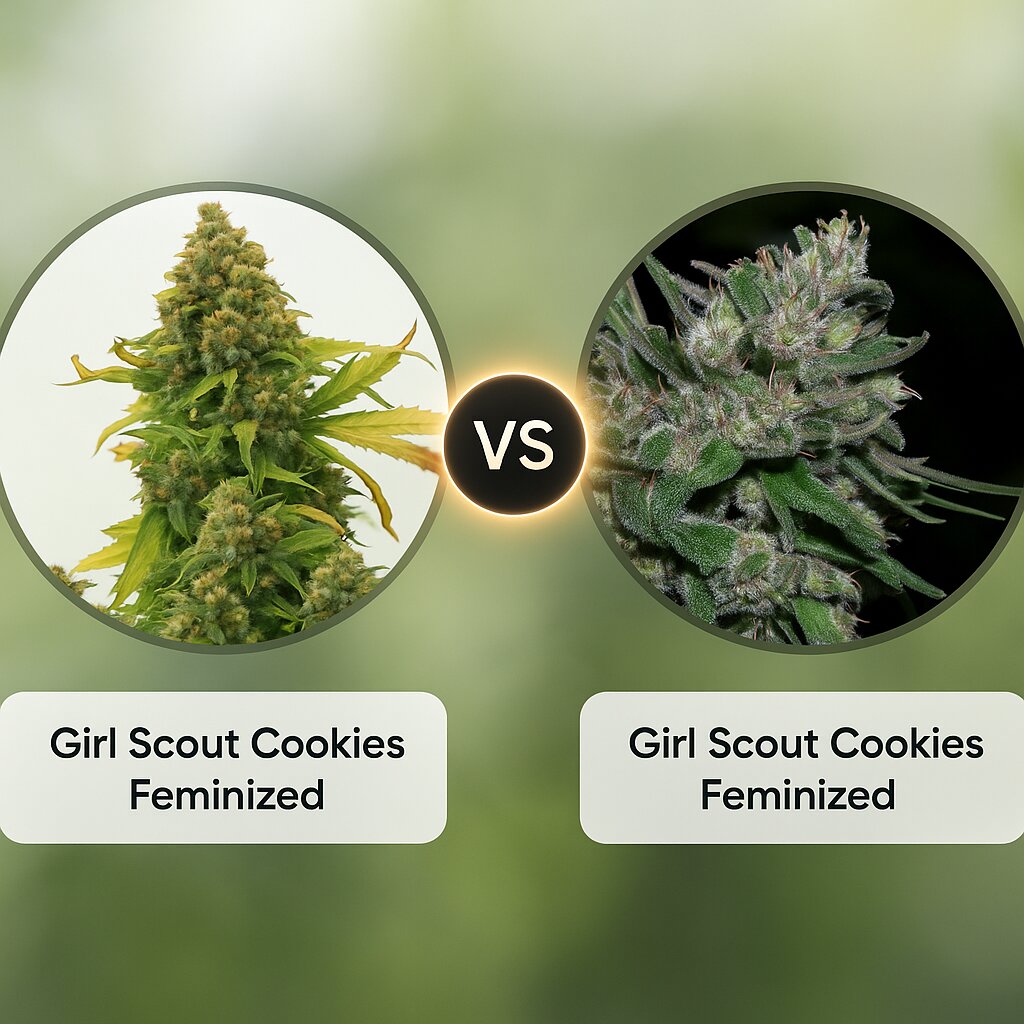 Girl Scout Cookies (Cali Weed) vs Girl Scout Cookies (Bighead Seeds) Vergleich von Cannabissamen