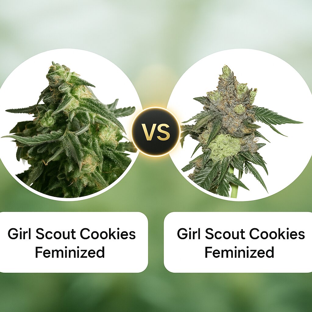 Girl Scout Cookies (Tyrol Seeds) vs Girl Scout Cookies (Seed Stockers) Cannabis Samen Vergleich
