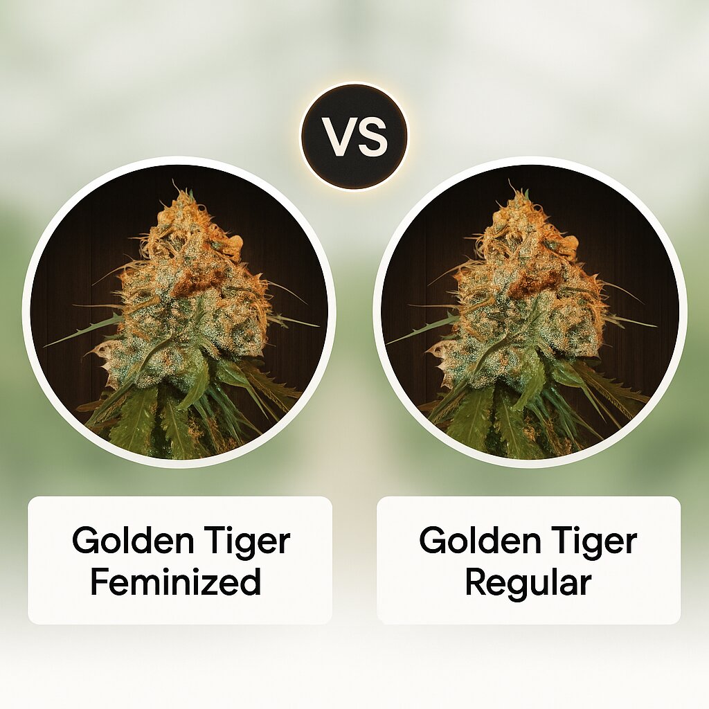 Golden Tiger (Ace Seeds) vs Golden Tiger (Ace Seeds) Vergleich von Cannabissamen