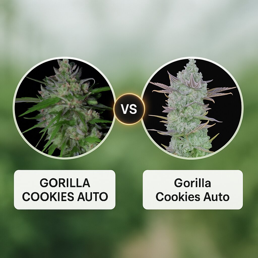 GORILLA COOKIES AUTO (Bighead Seeds) vs Gorilla Cookies Auto (FastBuds) Cannabissamenvergleich