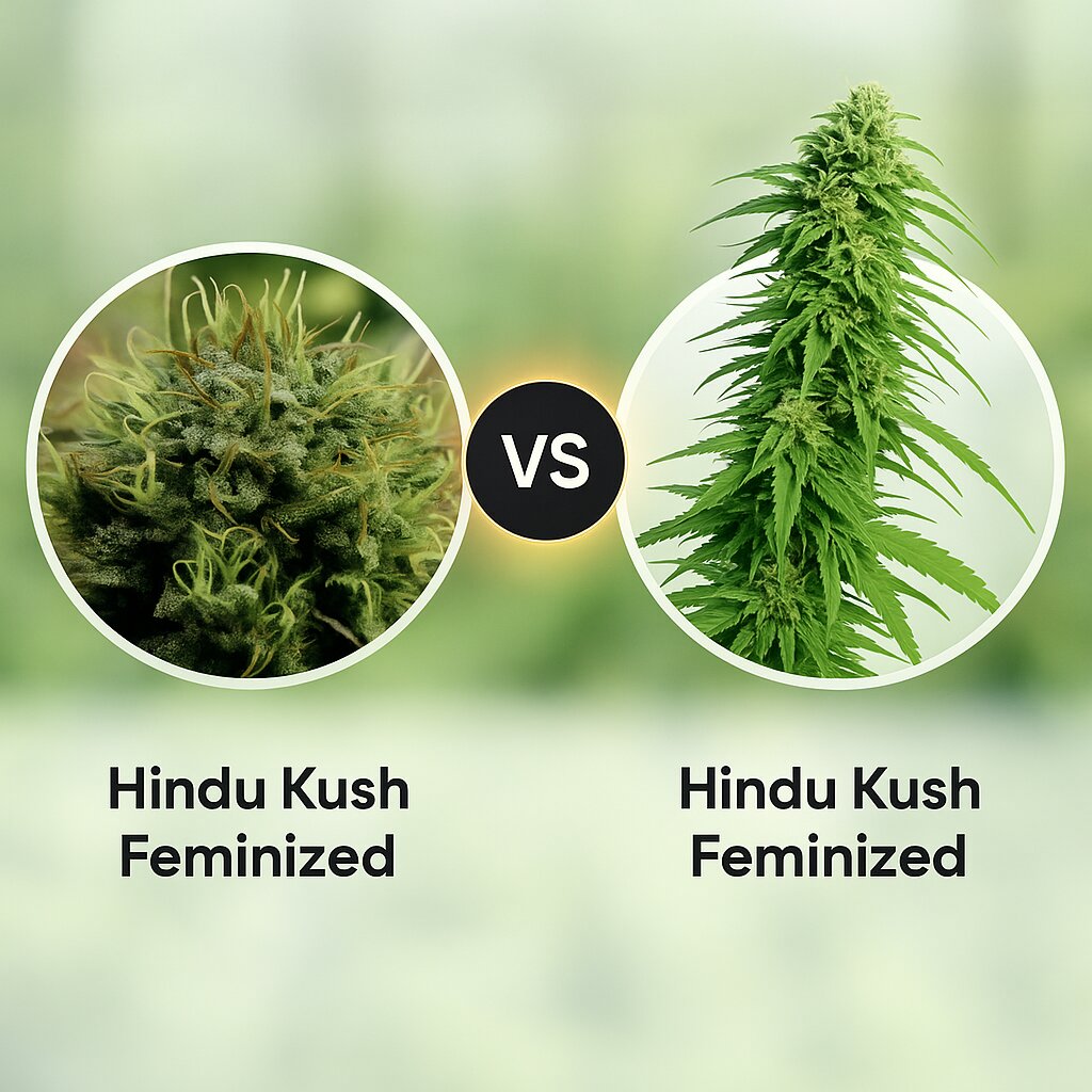 Hindu Kush (Anesia Seeds) vs Hindu Kush (Sensi Seeds) Cannabis Samen Vergleich
