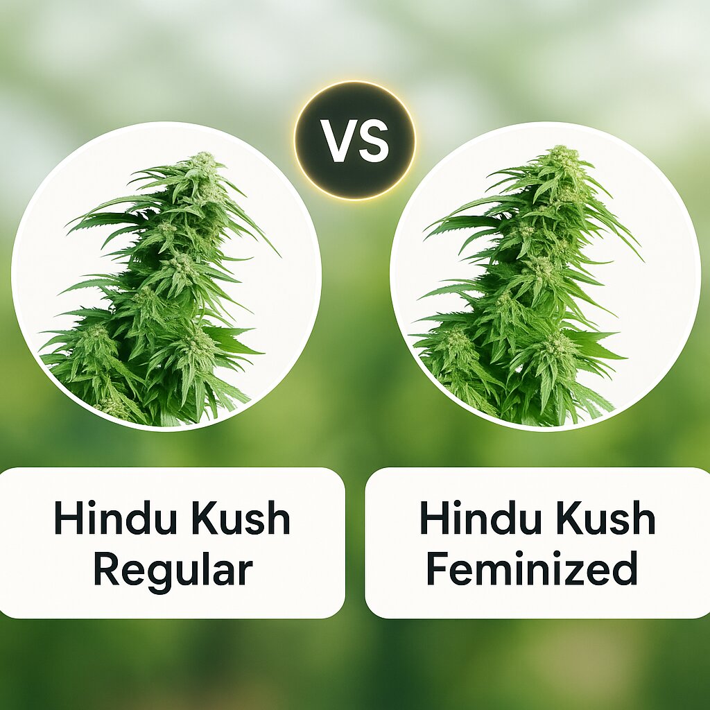Hindu Kush (Seedsman) vs Hindu Kush (Sensi Seeds) Vergleich von Cannabissamen