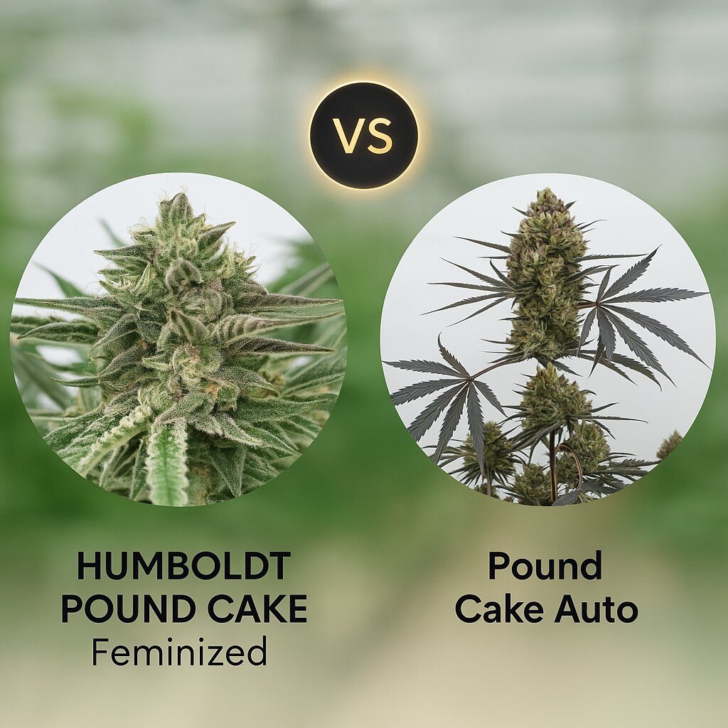 HUMBOLDT POUND CAKE (Humboldt Seed Company) vs Pound Cake Auto (FastBuds) Vergleich von Cannabissamen