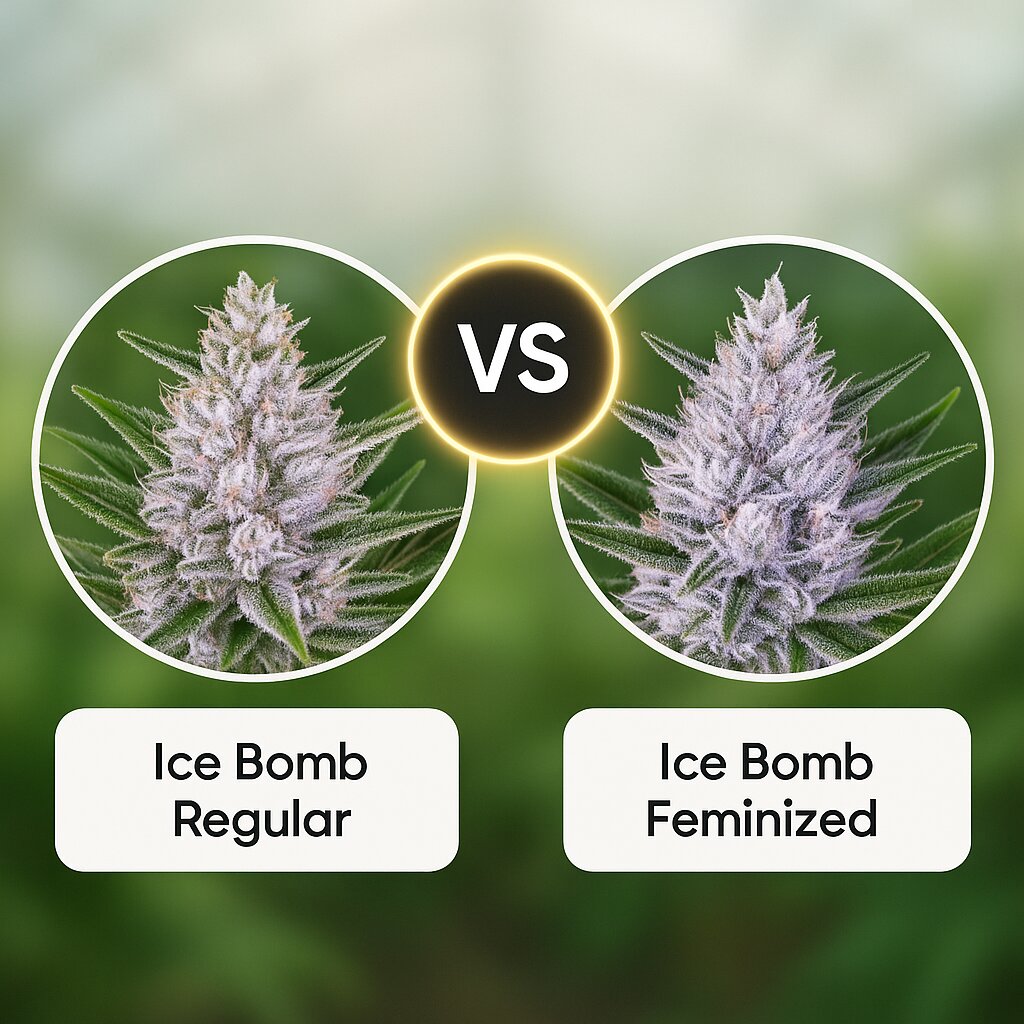 Ice Bomb (Bomb Seeds) vs Ice Bomb (Bomb Seeds) Vergleich von Hanfsamen