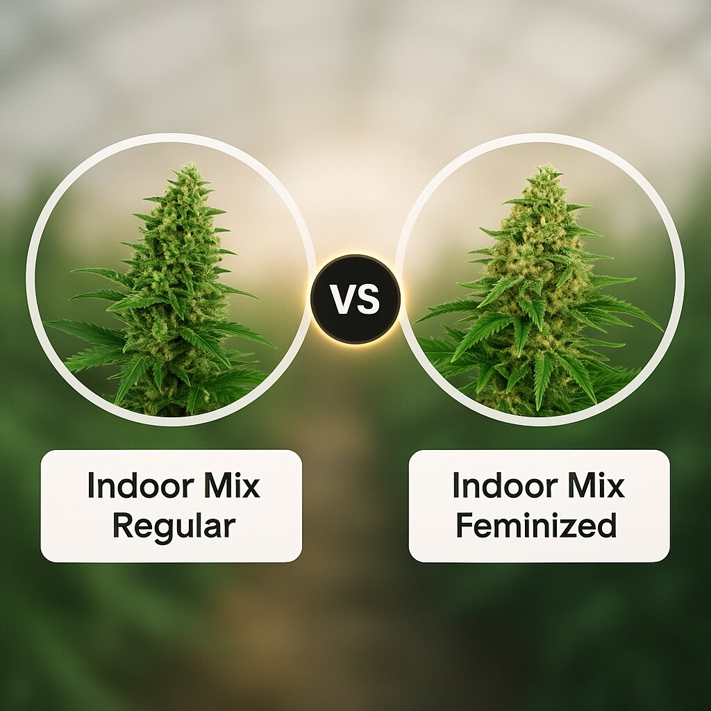 Indoor Mix (Sensi Seeds) vs Indoor Mix (Nirvana Seeds) Vergleich von Cannabissamen