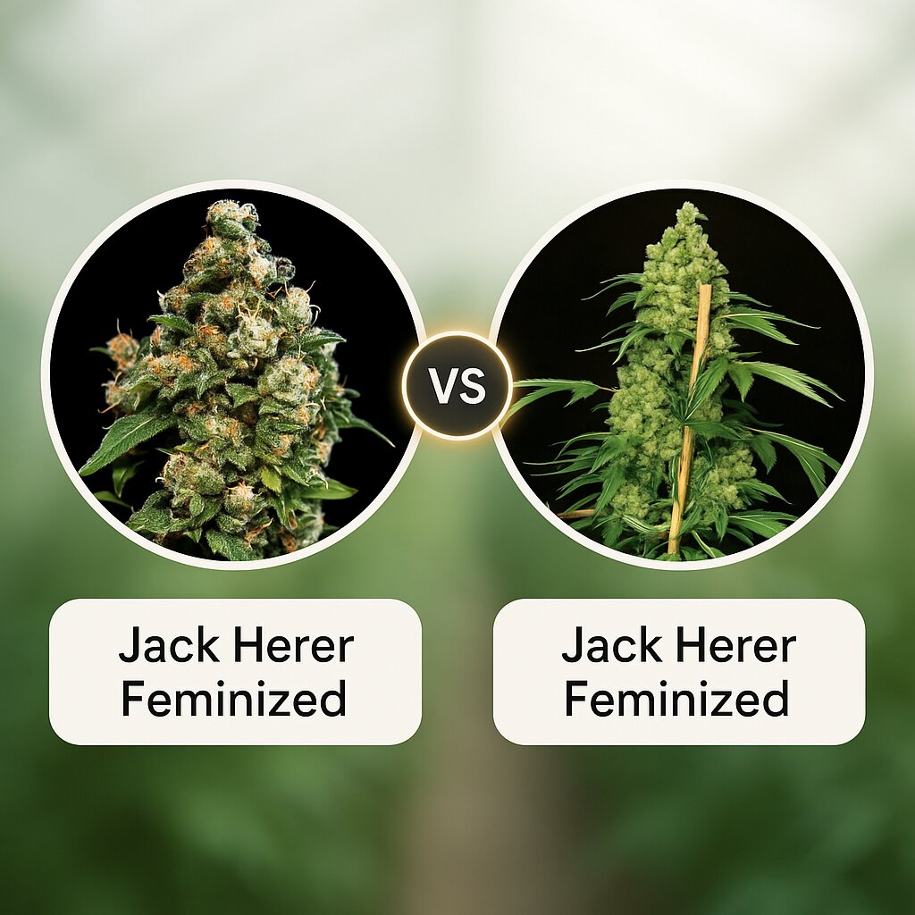 Jack Herer (Greenhouse Seed Co) vs Jack Herer (Bulldog Seeds) Cannabis Samen Vergleich