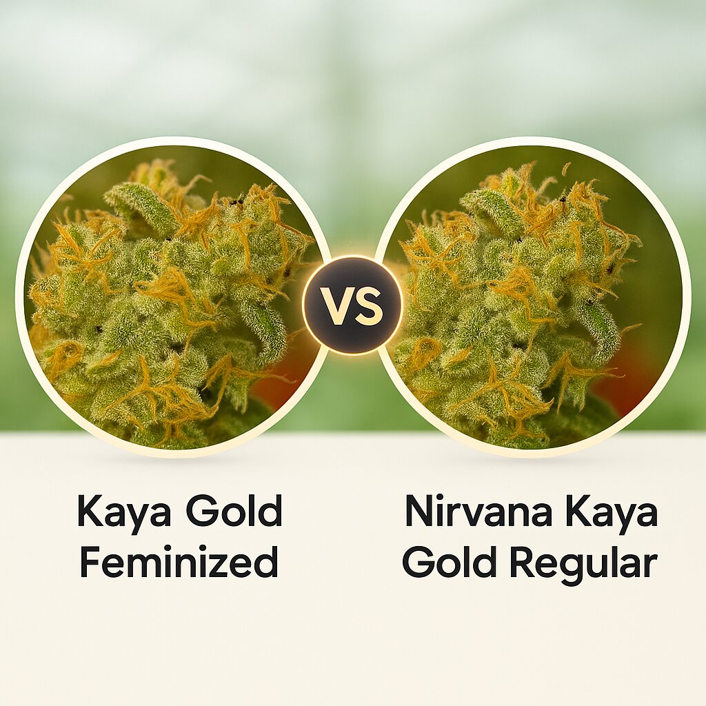 Kaya Gold (Nirvana Seeds) vs Nirvana Kaya Gold (Nirvana Seeds) Cannabis Samen Vergleich