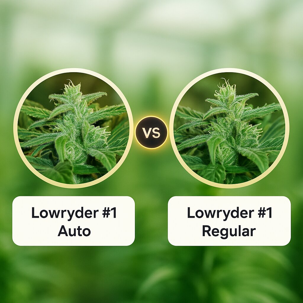 Lowryder #1 (Joint Doctor) vs Lowryder #1 (Joint Doctor) Vergleich von Cannabissamen