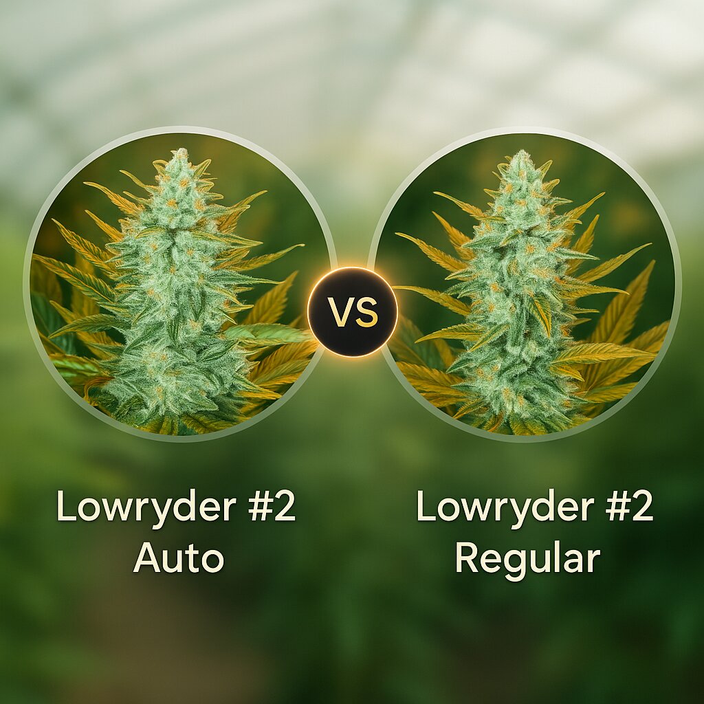 Lowryder #2  (Joint Doctor) vs Lowryder #2 (Joint Doctor) Cannabis Samen Vergleich