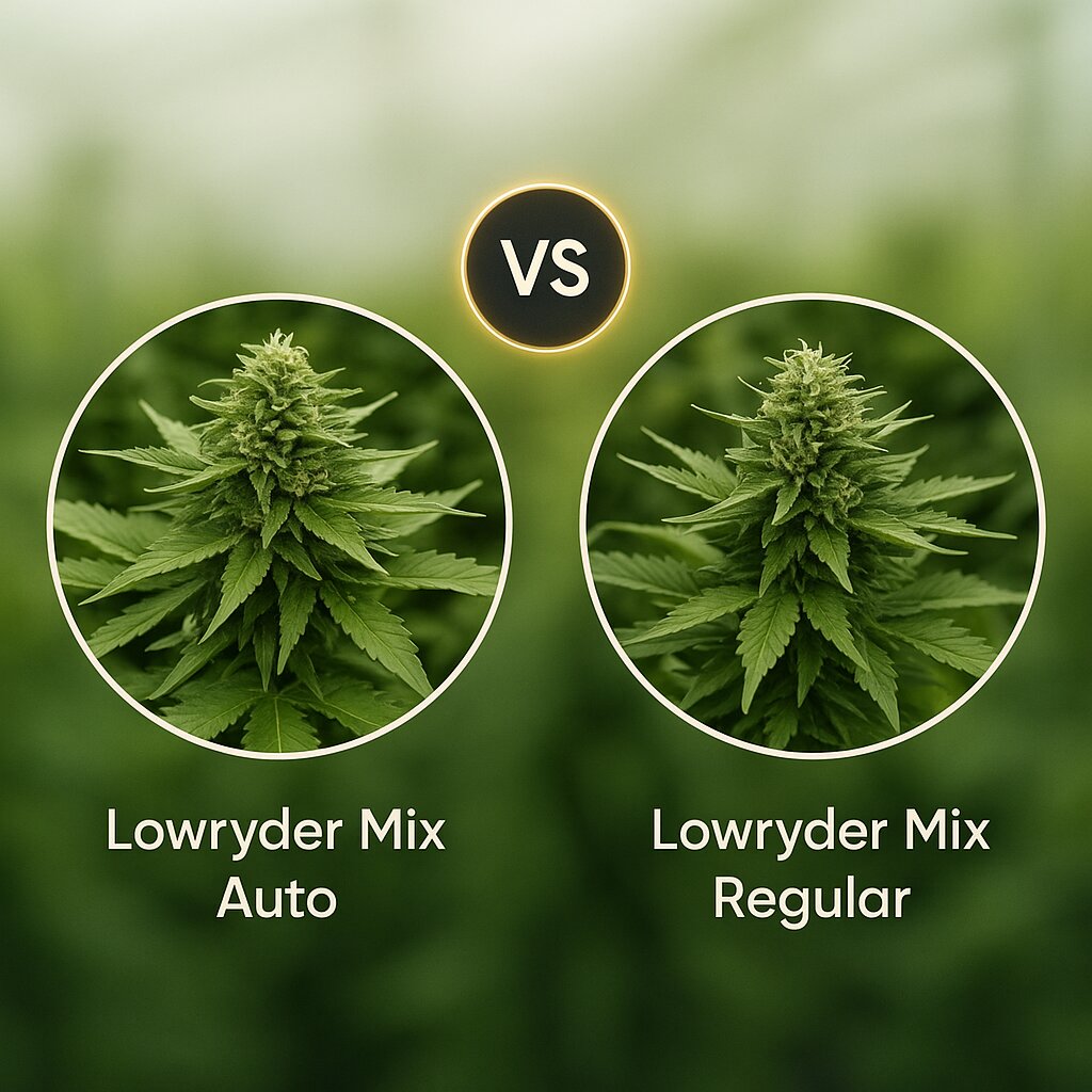 Lowryder Mix  (Joint Doctor) vs Lowryder Mix (Joint Doctor) Vergleich von Cannabissamen