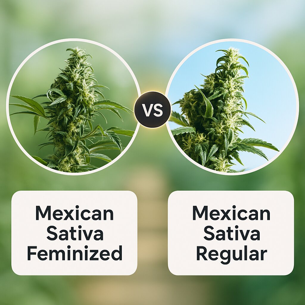 Mexican Sativa (Sensi Seeds) vs Mexican Sativa (Sensi Seeds) Cannabissamen Vergleich