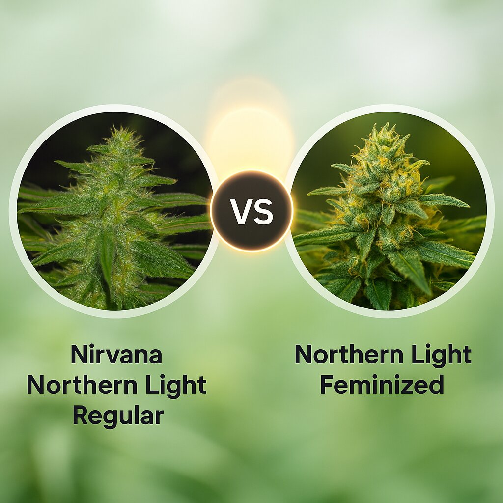 Nirvana Northern Light (Nirvana Seeds) vs Northern Light (Nirvana Seeds) Vergleich von Hanfsamen