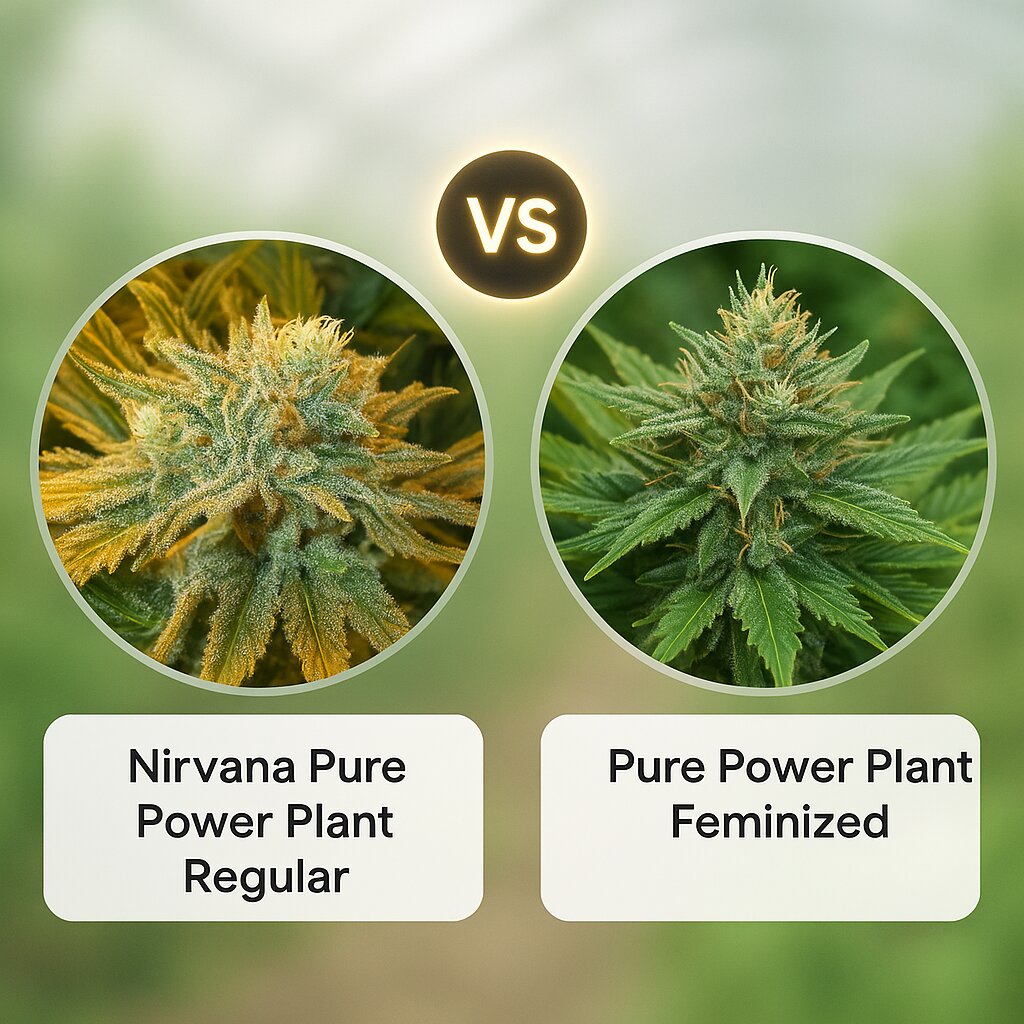 Nirvana Pure Power Plant (Nirvana Seeds) vs Pure Power Plant (Nirvana Seeds) Cannabis Samen Vergleich