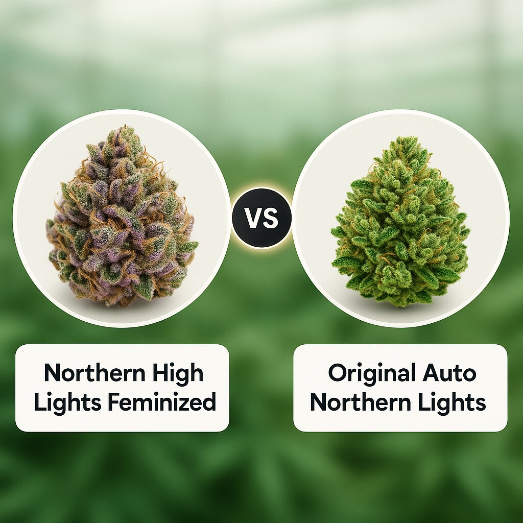 Northern High Lights (Advanced Genetics Seeds) vs Original Auto Northern Lights (FastBuds) Cannabissamenvergleich