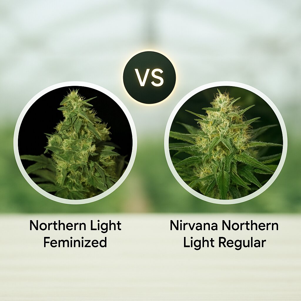 Northern Light (Bulldog Seeds) vs Nirvana Northern Light (Nirvana Seeds) Cannabis Samen Vergleich
