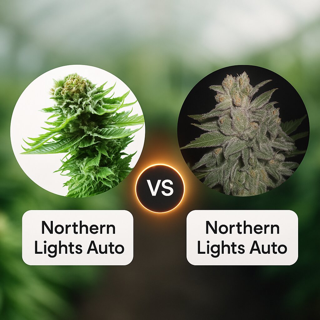 Northern Lights Auto (Sensi Seeds) vs Northern Lights Auto (G13 Labs) Cannabissamenvergleich