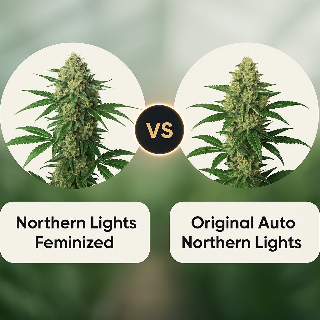 Northern Lights (Sensi Seeds) vs Original Auto Northern Lights (FastBuds) Vergleich von Cannabissamen