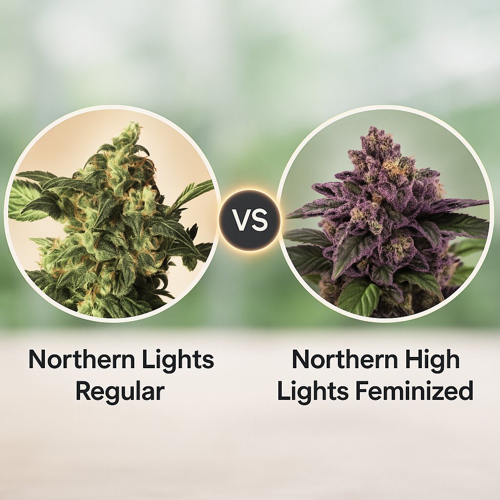 Northern Lights (Sensi Seeds) vs Northern High Lights (Advanced Genetics Seeds) Vergleich von Hanfsamen
