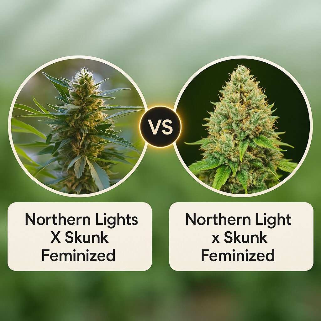 Northern Lights X Skunk (G13 Labs) vs Northern Light x Skunk (World of Seeds) Vergleich von Hanfsamen