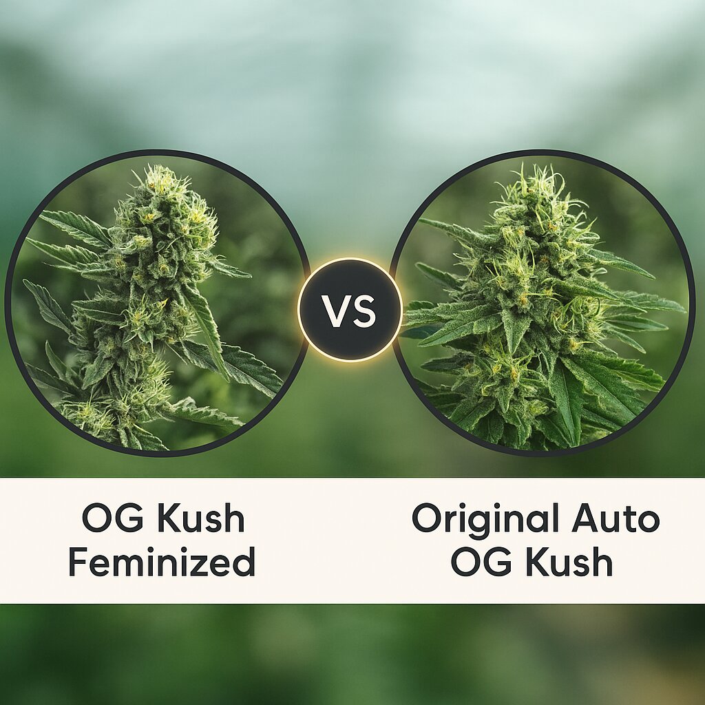 OG Kush (Humboldt Seed Organization) vs Original Auto OG Kush (FastBuds) Vergleich von Cannabissamen