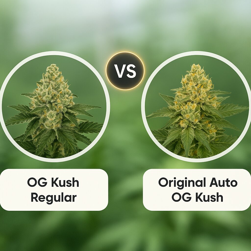 OG Kush (Grand Daddy Purp) vs Original Auto OG Kush (FastBuds) Vergleich von Cannabissamen