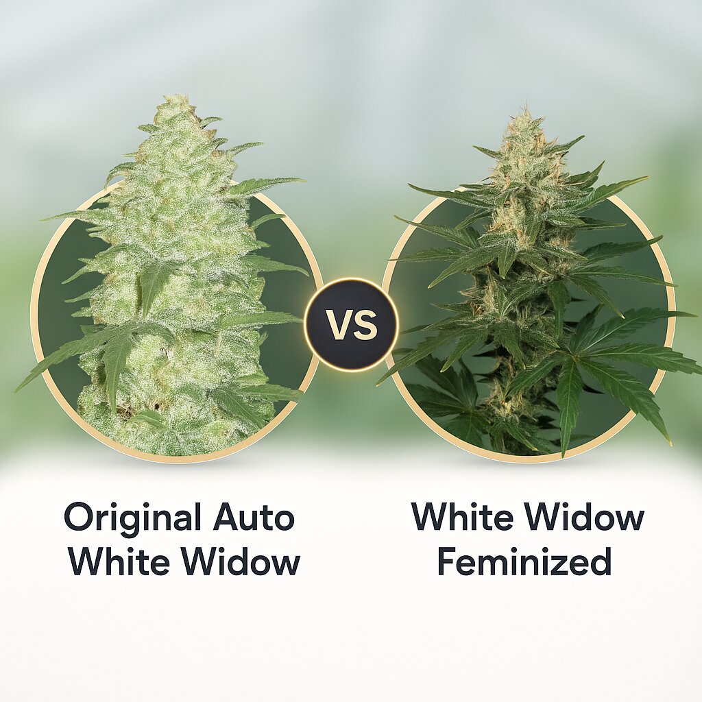 Original Auto White Widow (FastBuds) vs White Widow (Bulldog Seeds) Vergleich von Cannabissamen