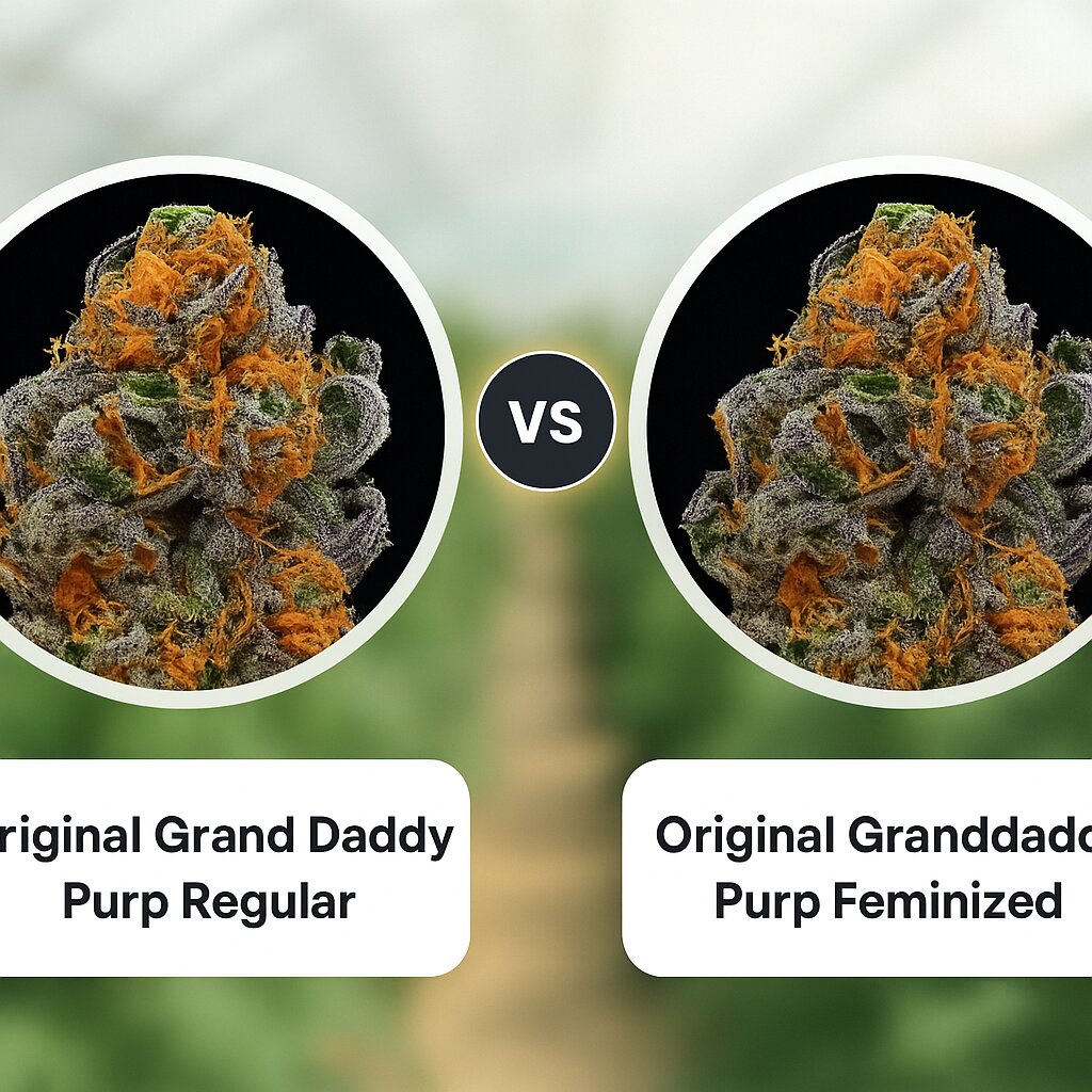 Original Grand Daddy Purp (Grand Daddy Purp) vs Original Granddaddy Purp (Grand Daddy Purp) Vergleich von Cannabissamen